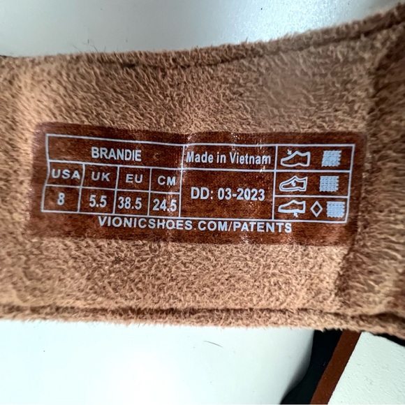 Vionic Brandie Linen Platform Slide Sandals Black Comfort Orthopedic Shoes NWOT - Picture 12 of 14